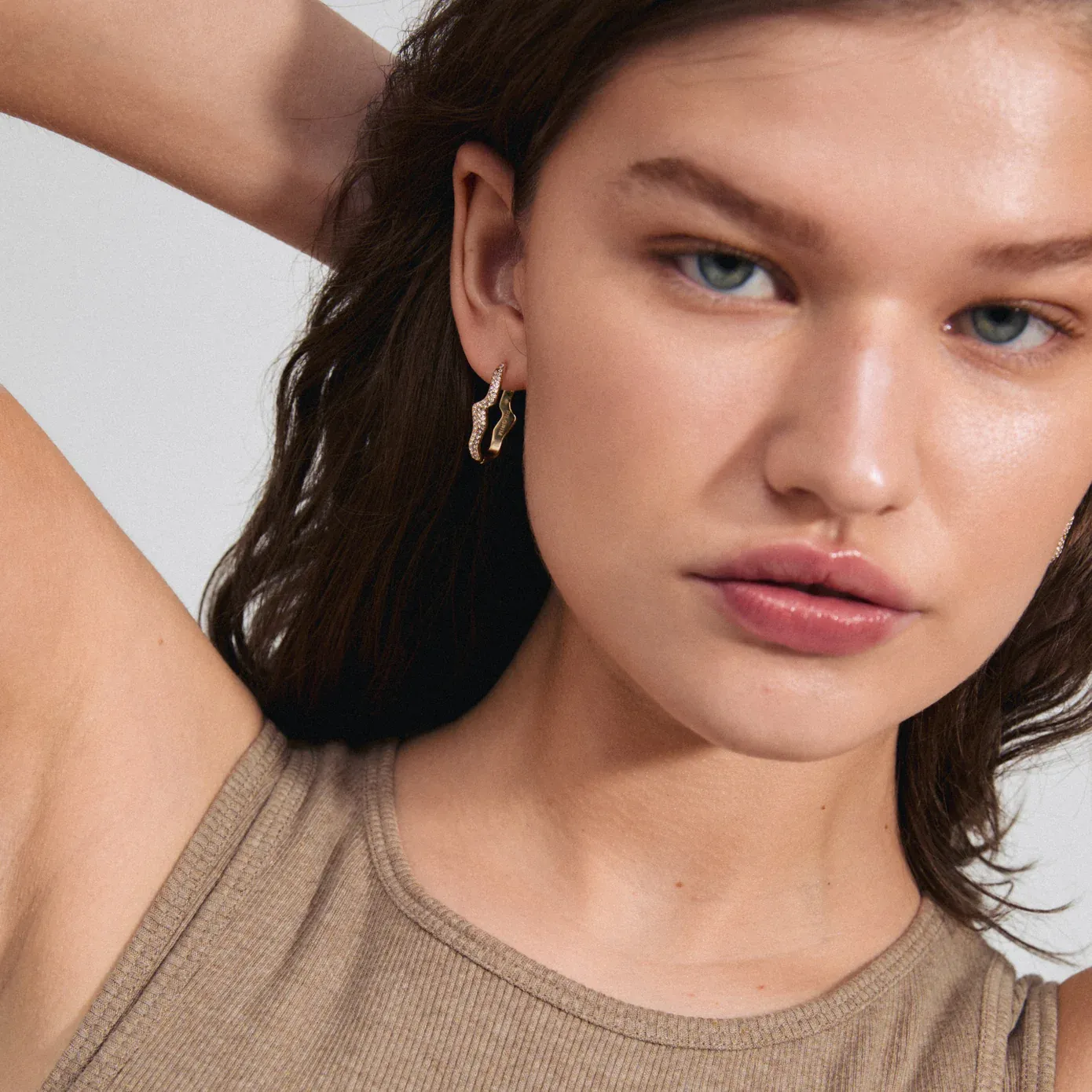 Pilgrim Connect Crystal Earrings - Gold sold by Boutique with Grace product image thumbnail 2