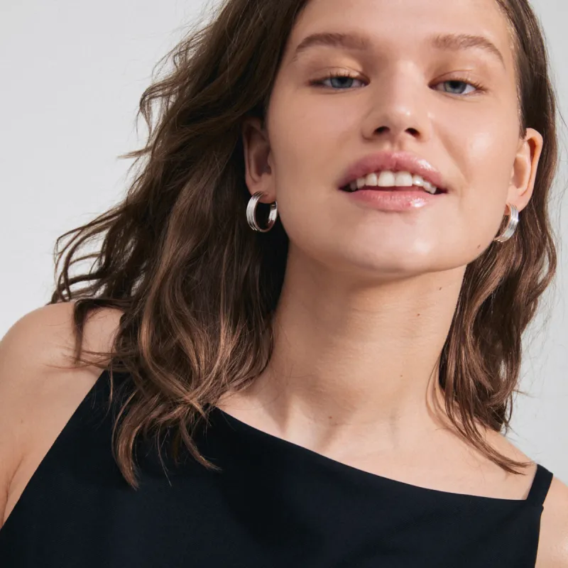 Pilgrim Bennett Hoop Earrings - Silver sold by Boutique with Grace