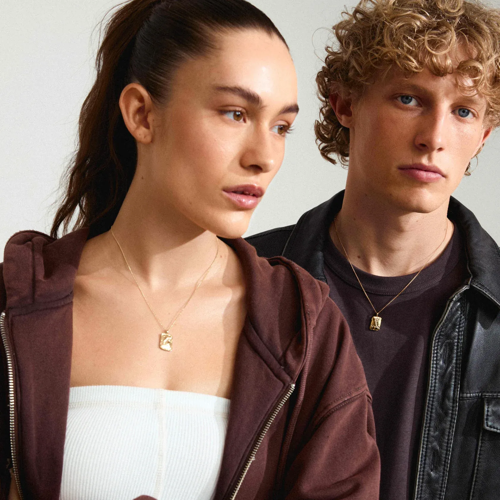 Pilgrim Pisces Recycled Zodiac Necklace - Gold sold by Boutique with Grace