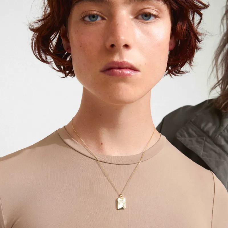 Pilgrim Libra Recycled Zodiac Necklace - Gold sold by Boutique with Grace