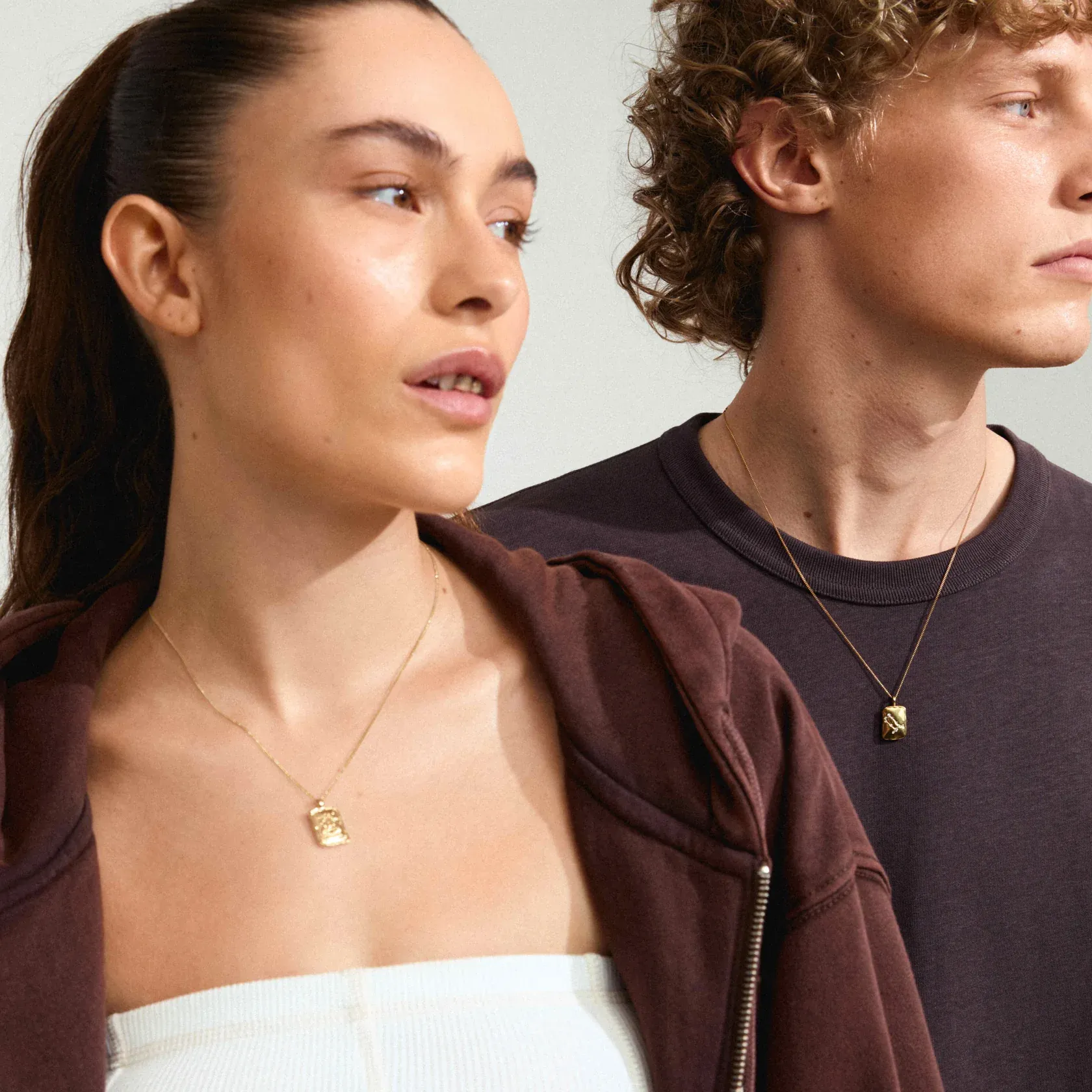 Pilgrim Gemini Recycled Zodiac Necklace - Gold sold by Boutique with Grace