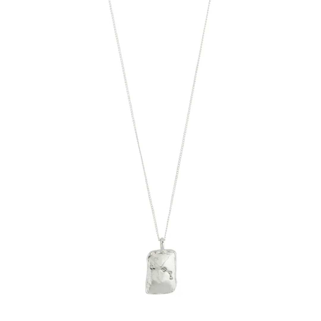 Pilgrim Aries Recycled Zodiac Necklace - Silver sold by Boutique with Grace
