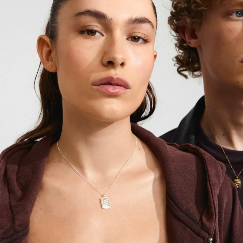 Pilgrim Aquarius Recycled Zodiac Necklace - Silver sold by Boutique with Grace