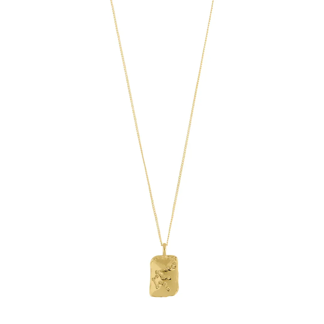 Pilgrim Aquarius Recycled Zodiac Necklace - Gold sold by Boutique with Grace product image thumbnail 3