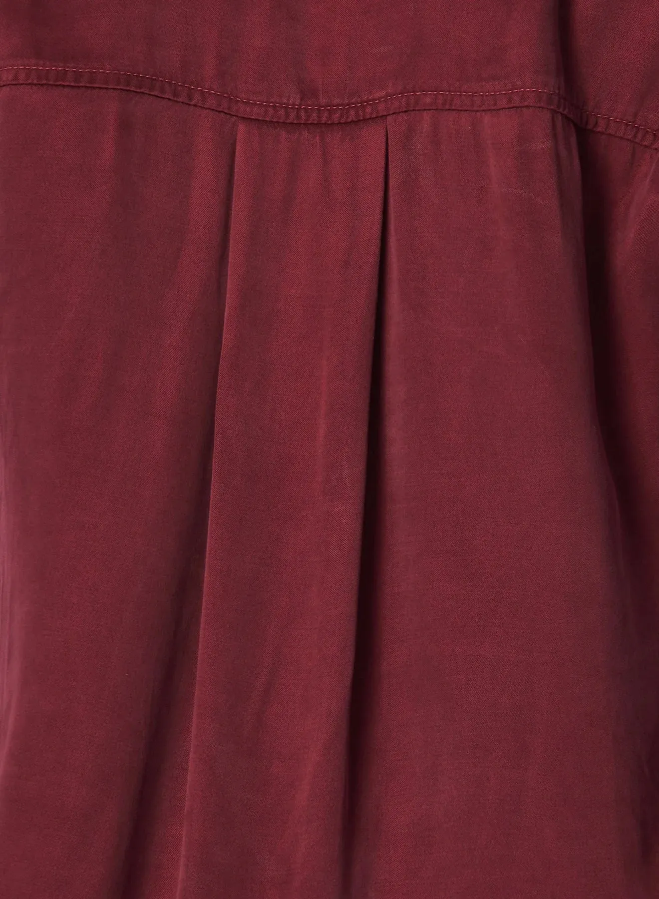 Bella Dahl Mandarin Collar Top - Deep Plum sold by Boutique with Grace product image thumbnail 5