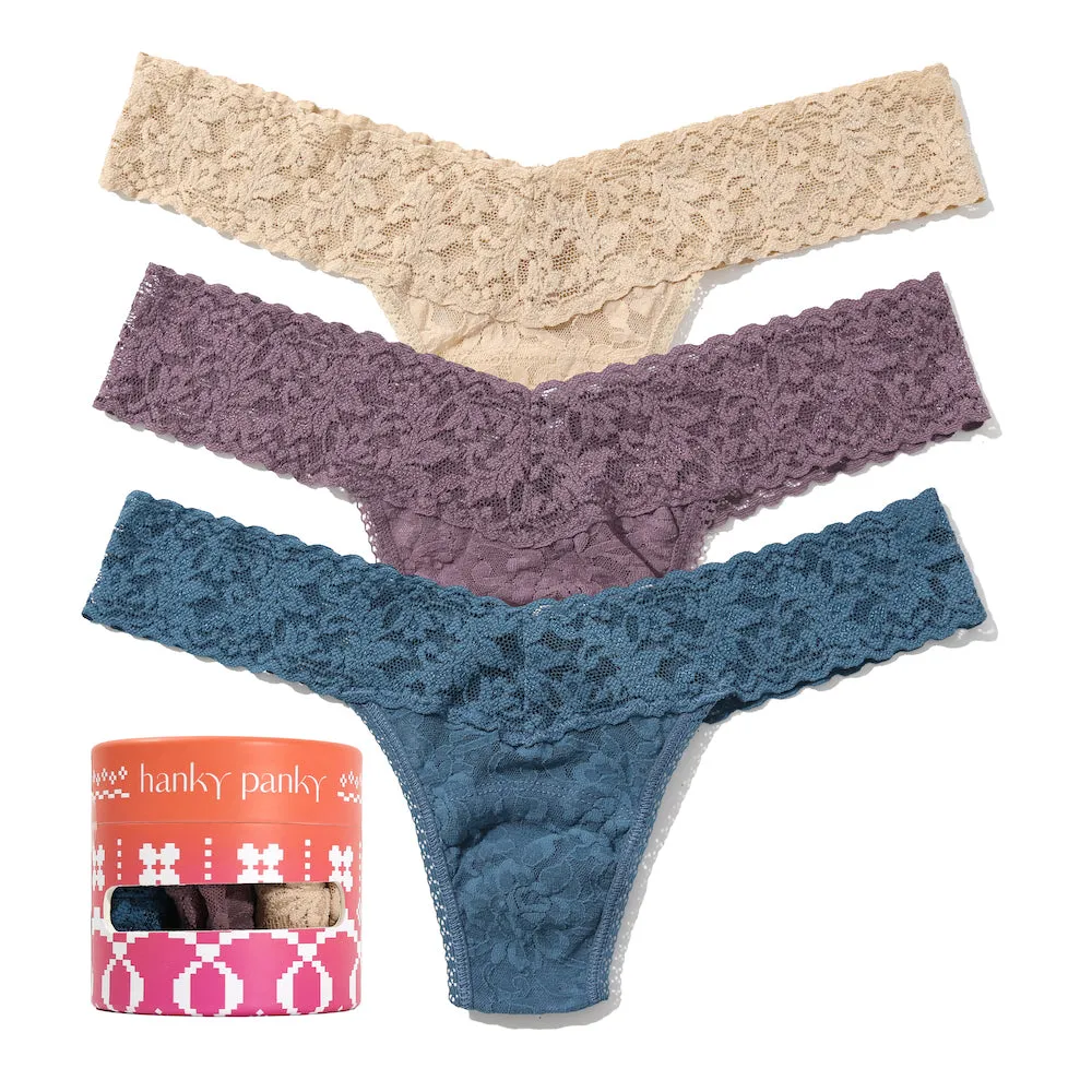 Hanky Panky Holiday Low Rise 3 Pack - HPB2 sold by Boutique with Grace