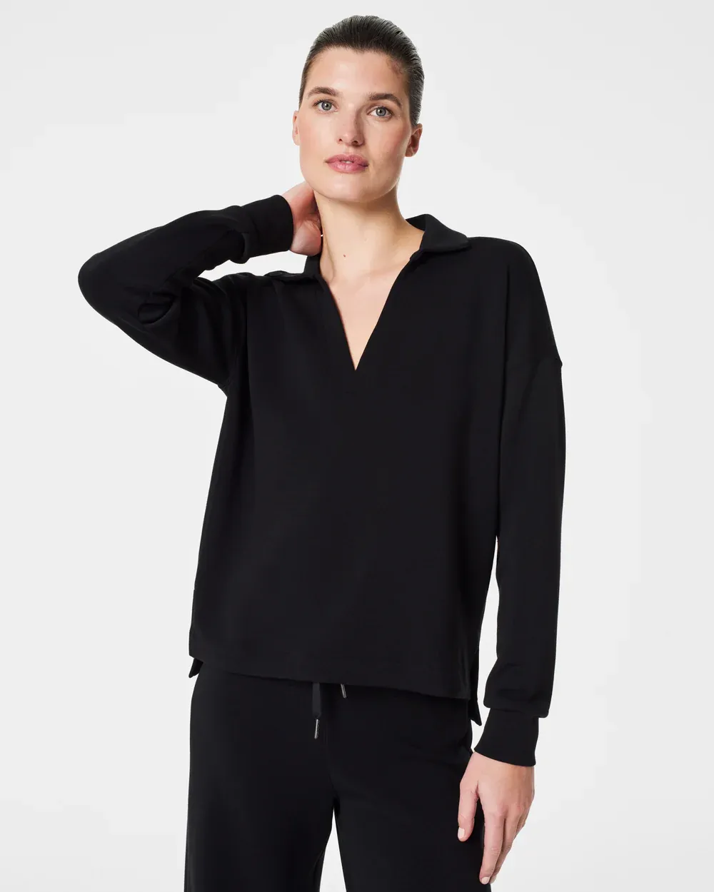 Spanx AirEssentials Polo Top - Black sold by Boutique with Grace product image thumbnail 2