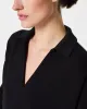 Spanx AirEssentials Polo Top - Black sold by Boutique with Grace