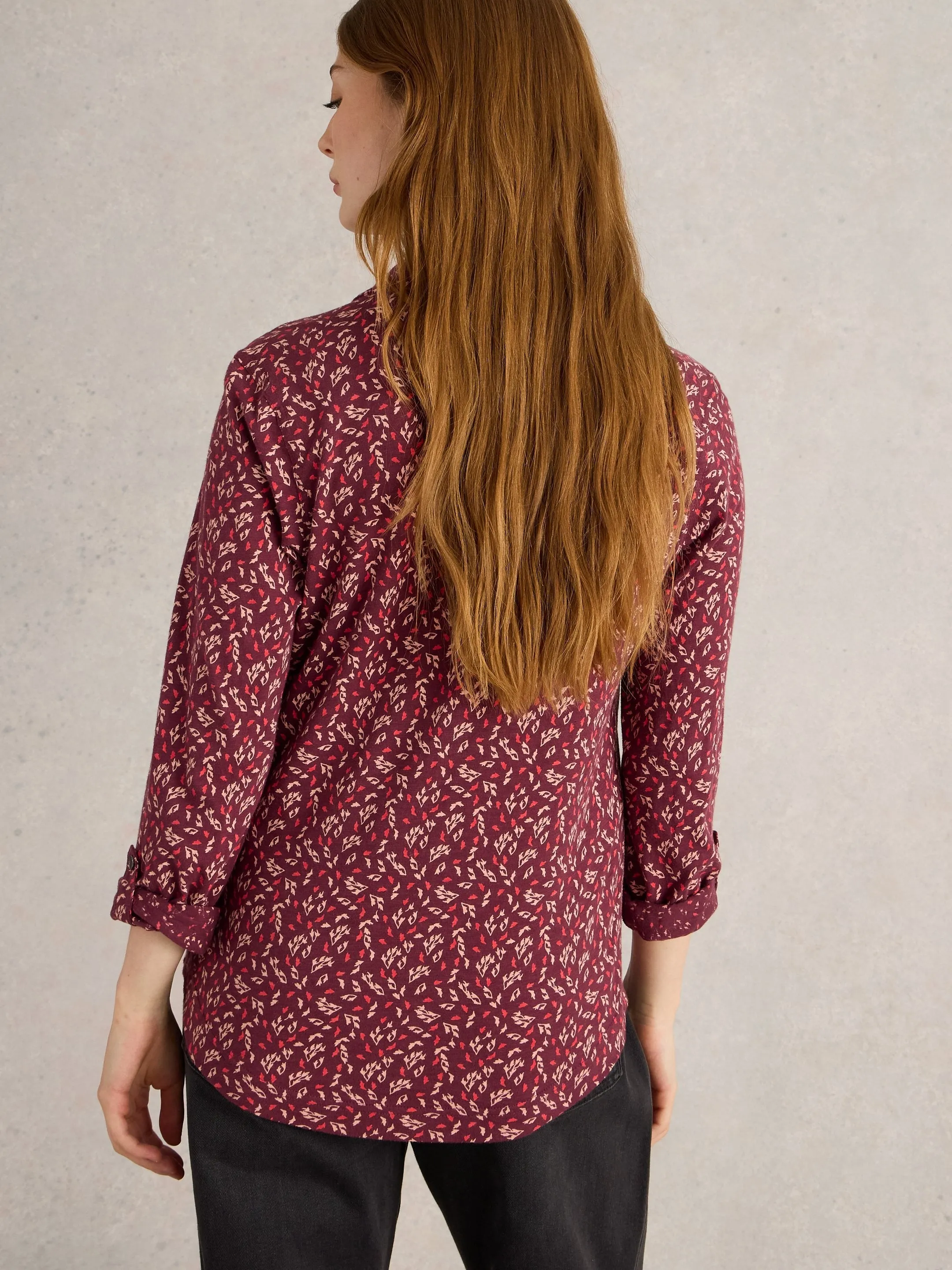 White Stuff Annie Jersey Shirt - Plum Multi sold by Boutique with Grace product image thumbnail 3