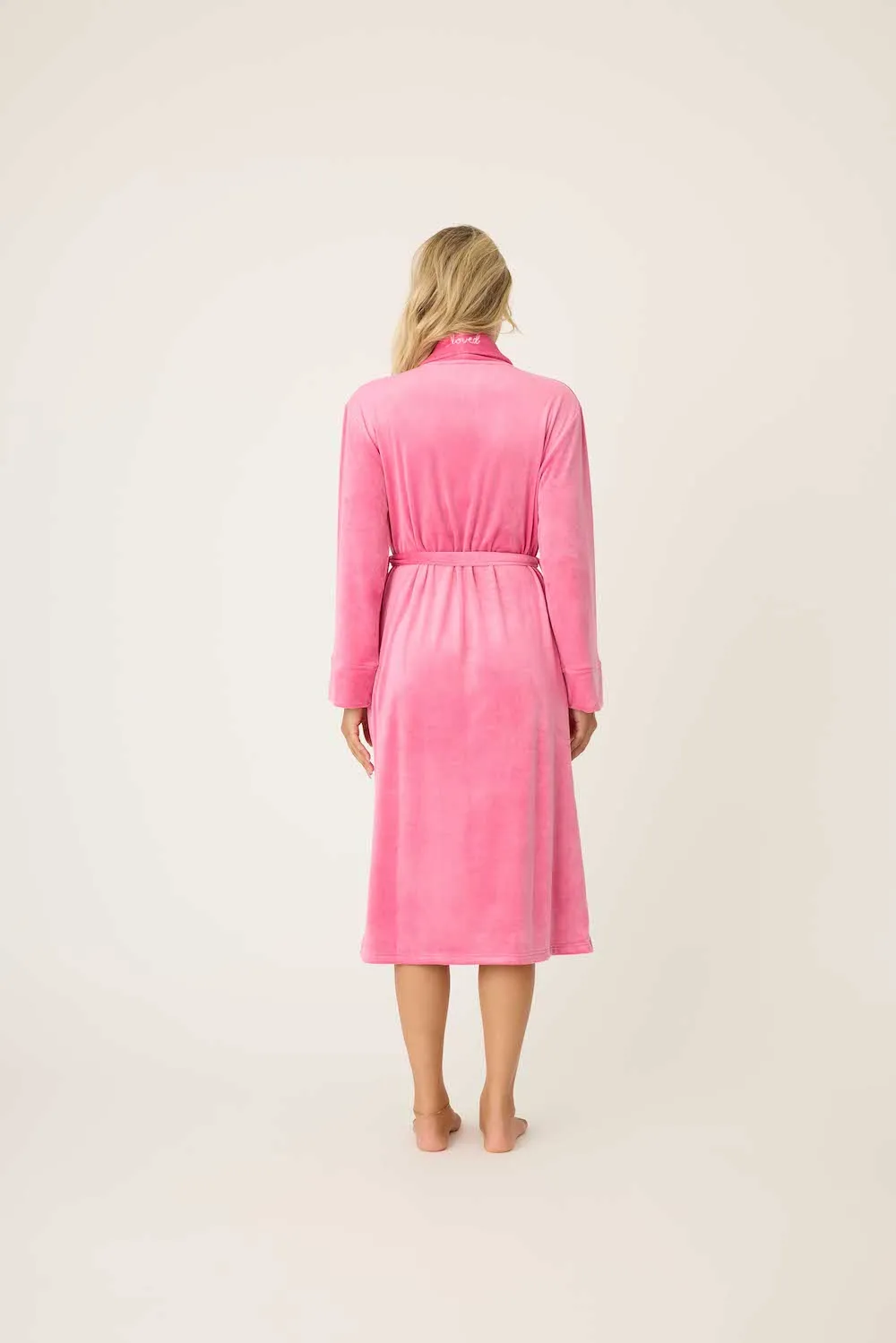 PJ Salvage Velvety Velour Robe - Fuchsia sold by Boutique with Grace product image thumbnail 2