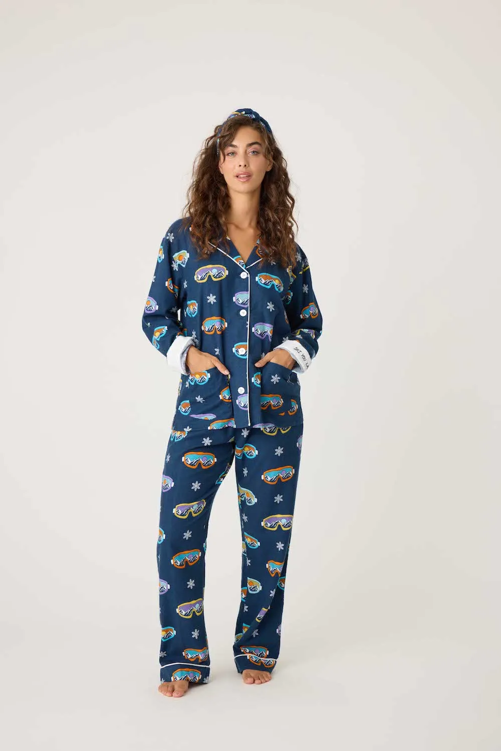 PJ Salvage Flannels - Navy sold by Boutique with Grace