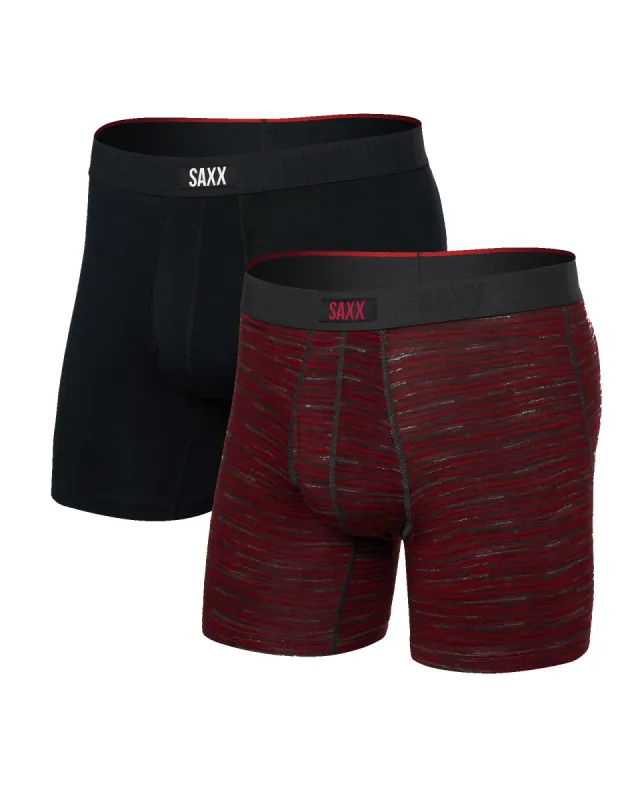Saxx Vibe Xtra Boxer Brief 2 Pack - Spacedye Stripe sold by Boutique with Grace
