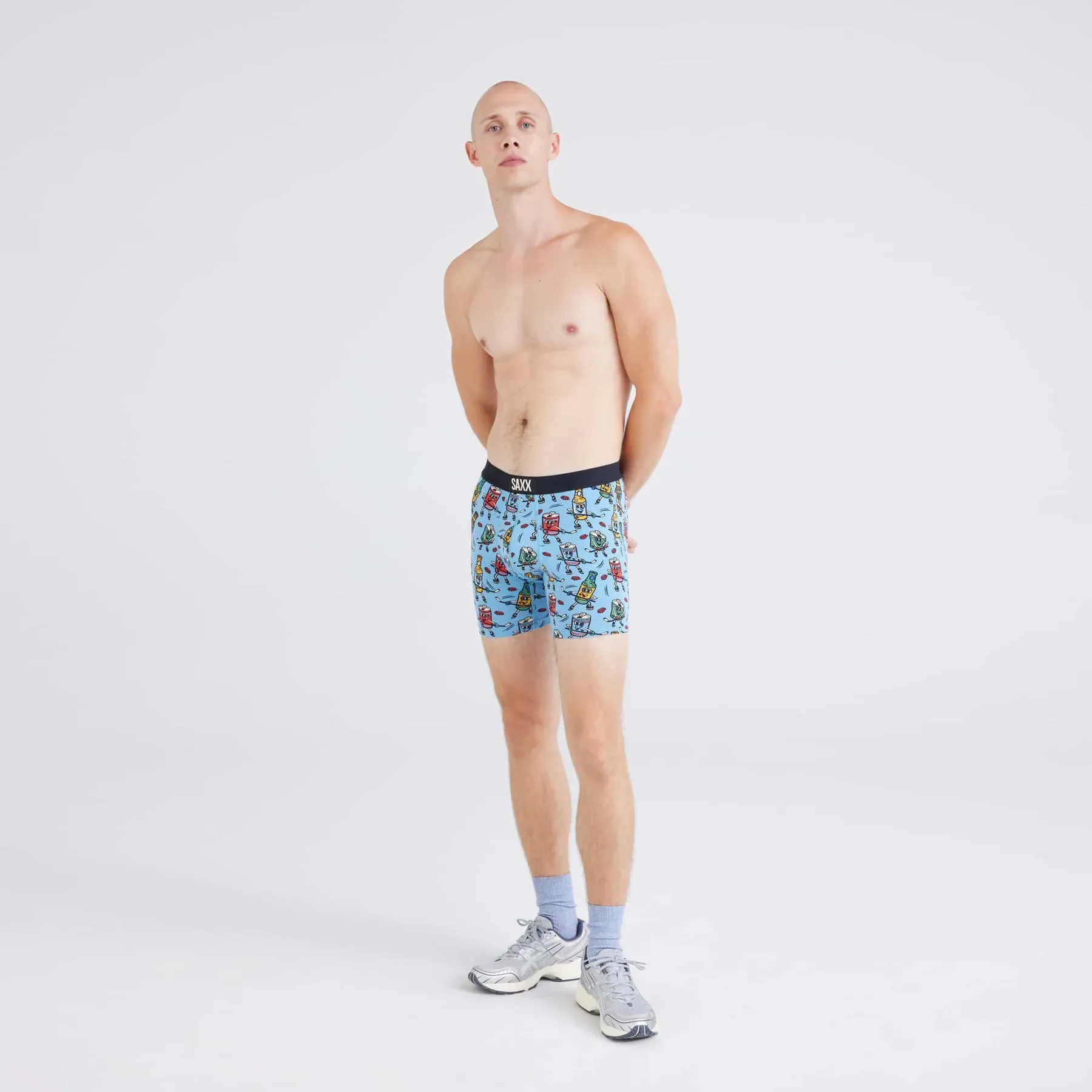 Saxx Vibe Xtra Boxer Brief 2 Pack - Beer Hockey/Blk sold by Boutique with Grace product image thumbnail 2