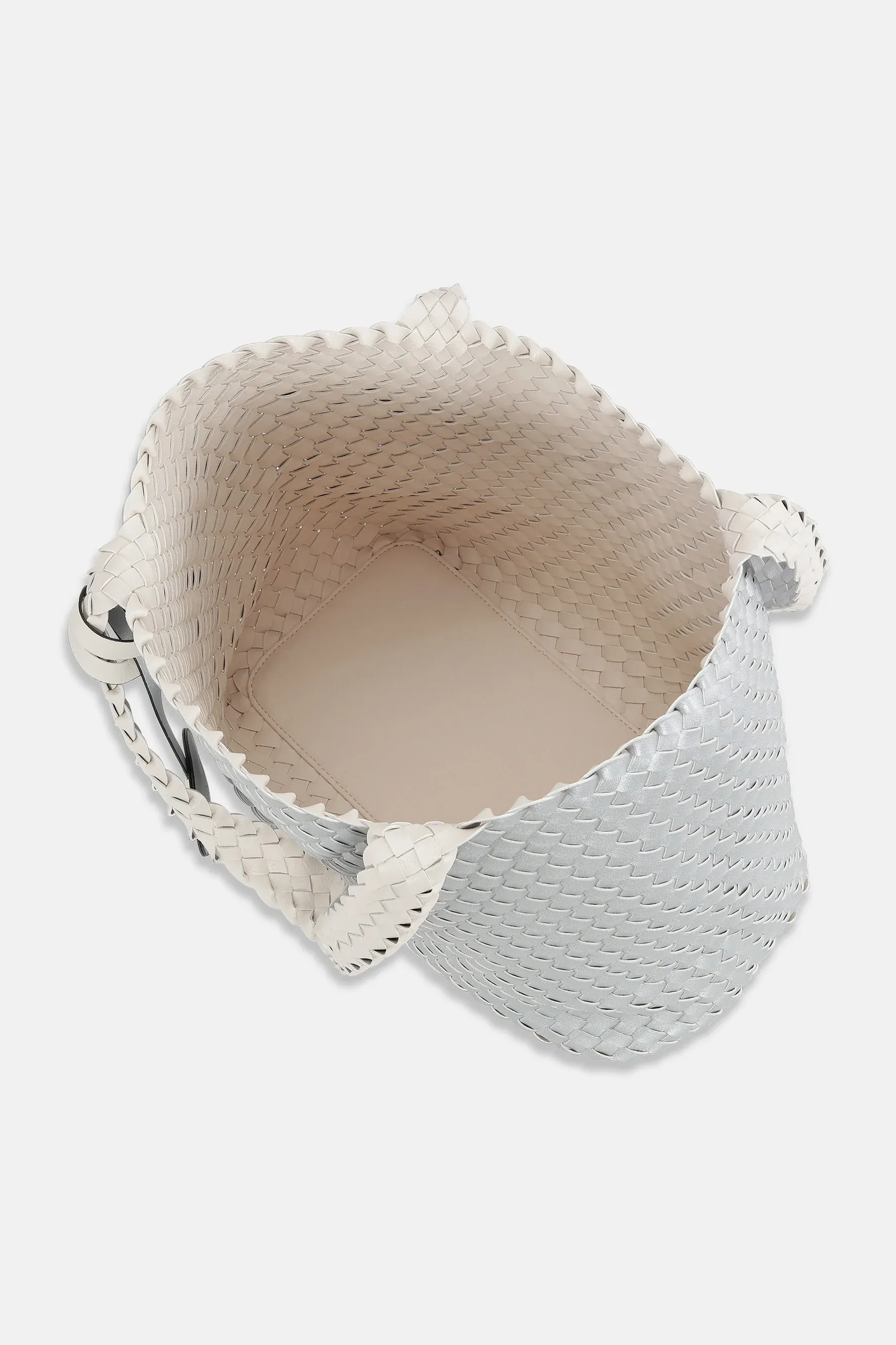 Ilse Jacobsen Reversible Tote - Egg White/Silver sold by Boutique with Grace product image thumbnail 2