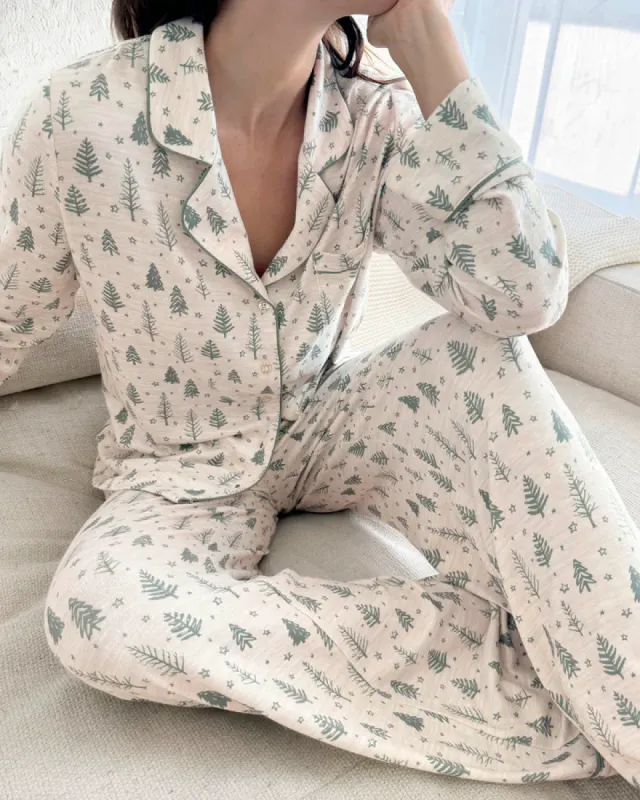 Splendid Flora Pillow Soft Set - Fir Green Trees sold by Boutique with Grace