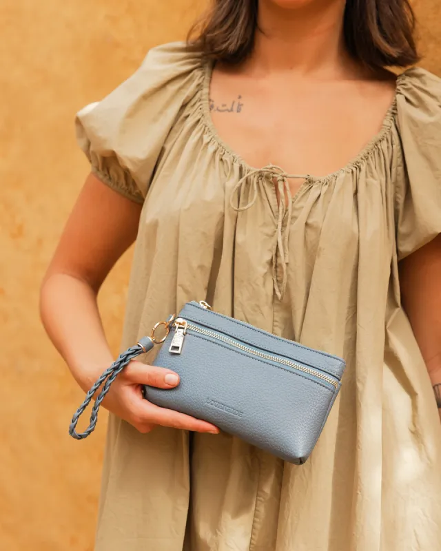 Louenhide Spencer Travel Purse - Dusty Blue sold by Boutique with Grace