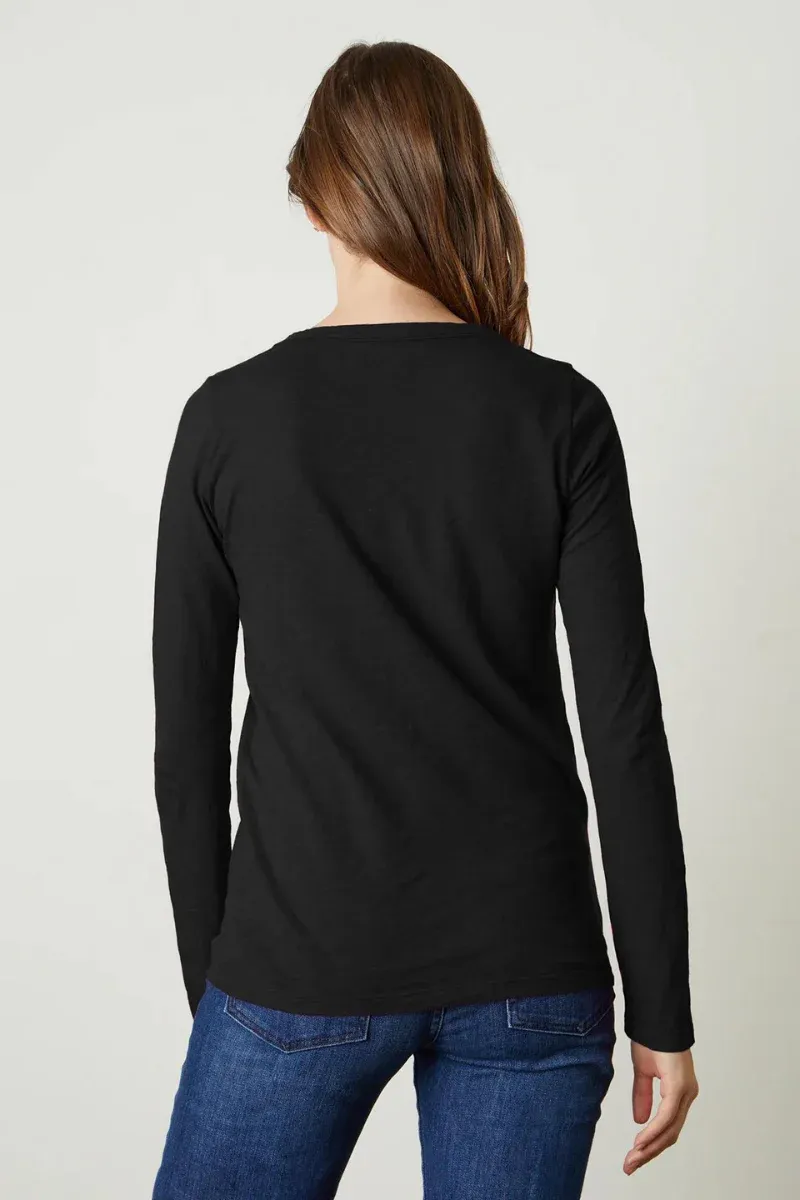 Velvet Liz LS Crew - Black sold by Boutique with Grace product image thumbnail 3