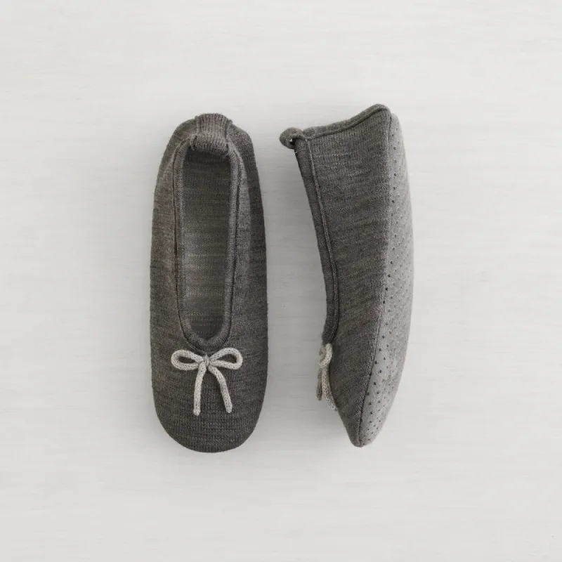 Lemon Wool Ballet Slipper - Charcoal sold by Boutique with Grace