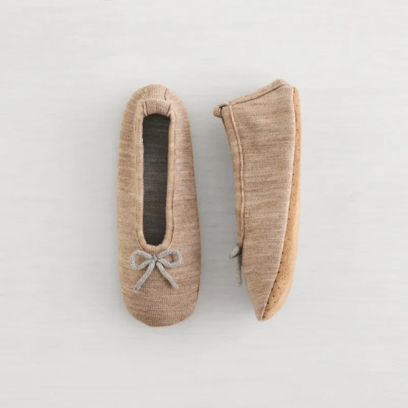 Lemon Wool Ballet Slipper - Beige sold by Boutique with Grace