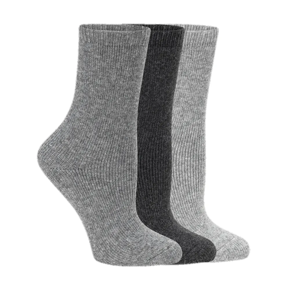 Lemon 3Pk Hiker Boot Crew - Charcoal sold by Boutique with Grace