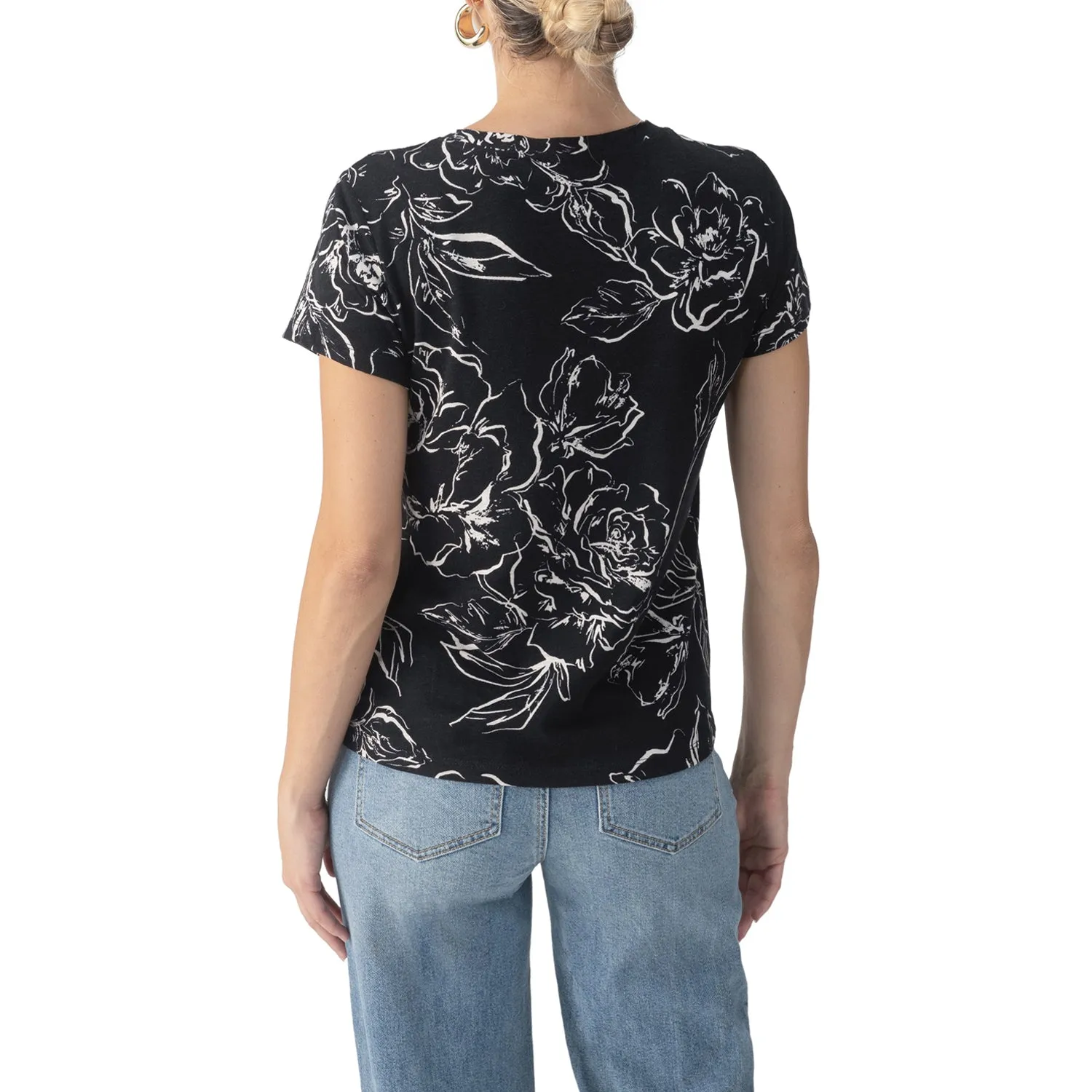 Sanctuary Perfect Tee - Rose Stencil sold by Boutique with Grace product image thumbnail 3