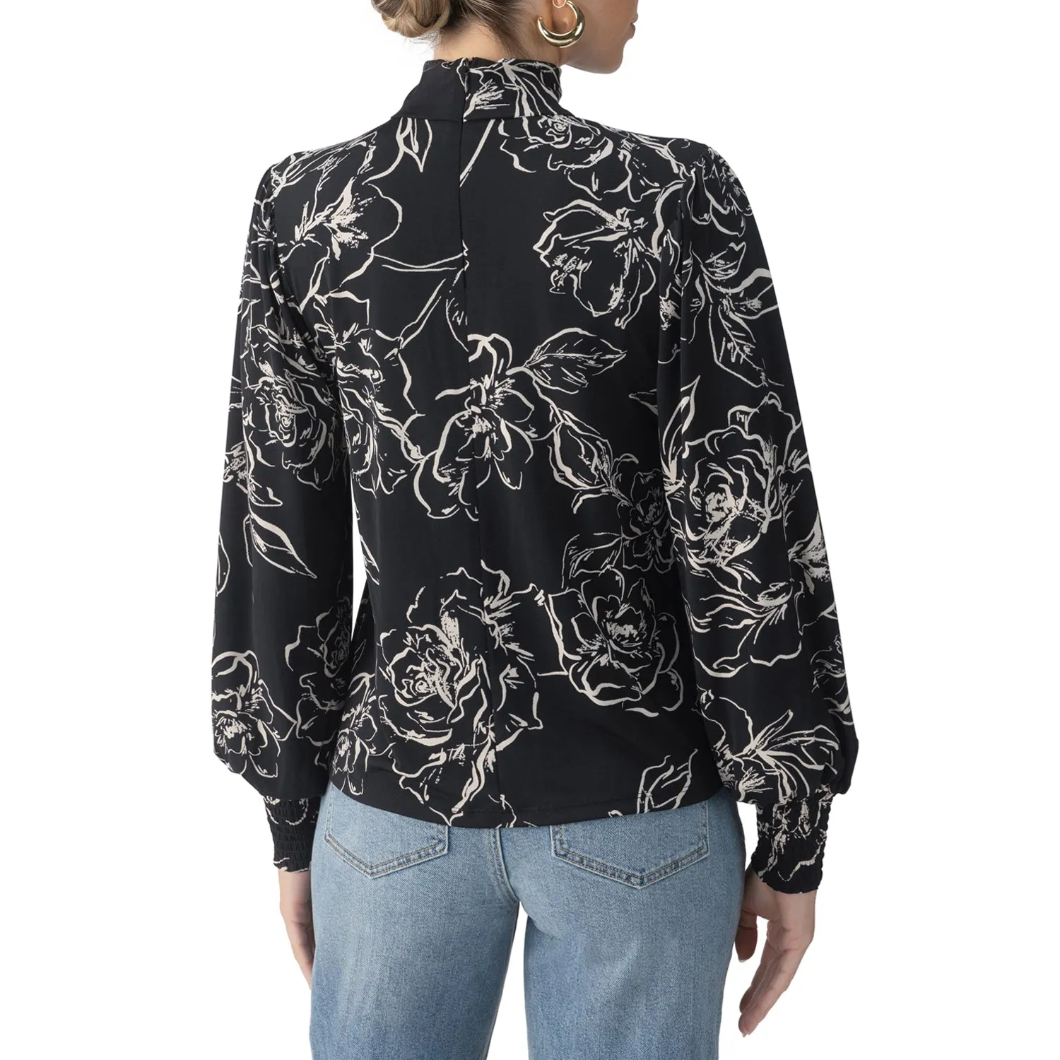 Sanctuary On The Spot Blouse - Rose Stencil sold by Boutique with Grace product image thumbnail 4