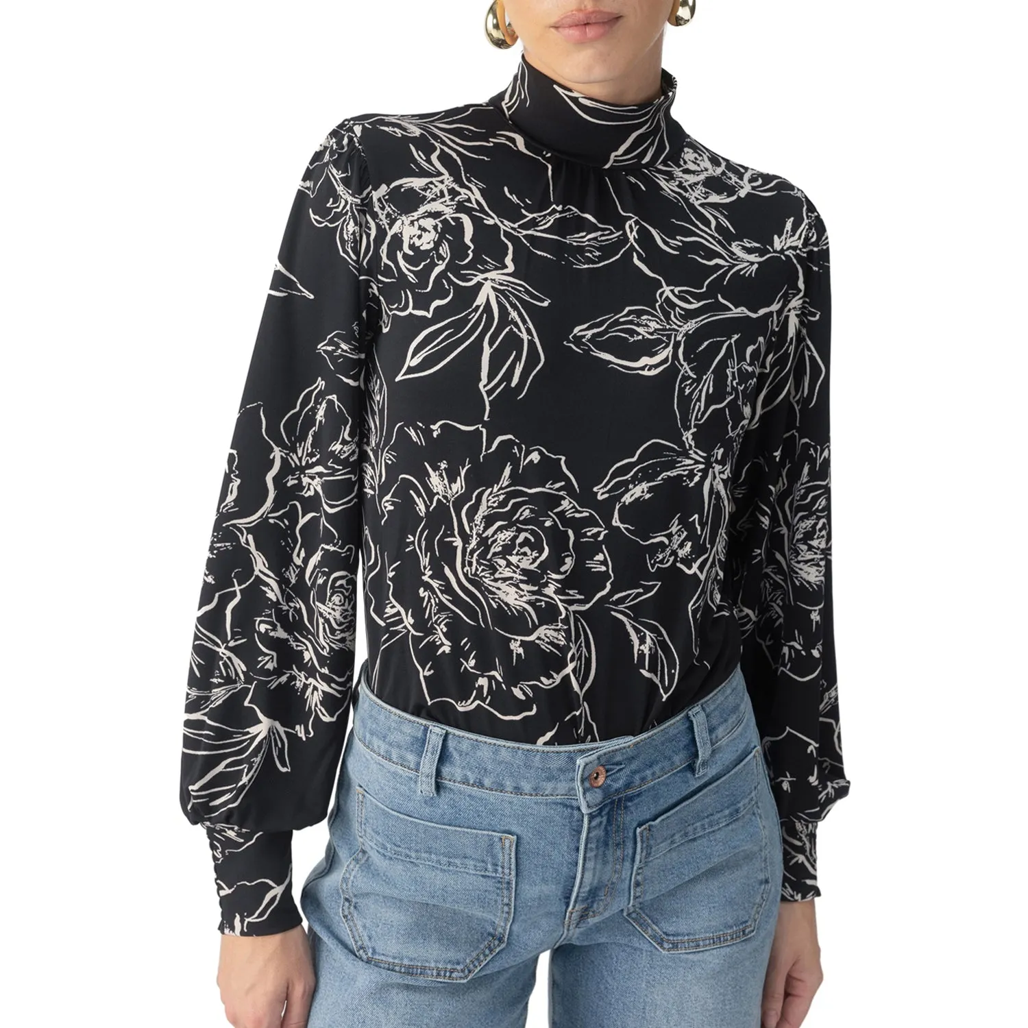 Sanctuary On The Spot Blouse - Rose Stencil sold by Boutique with Grace product image thumbnail 2