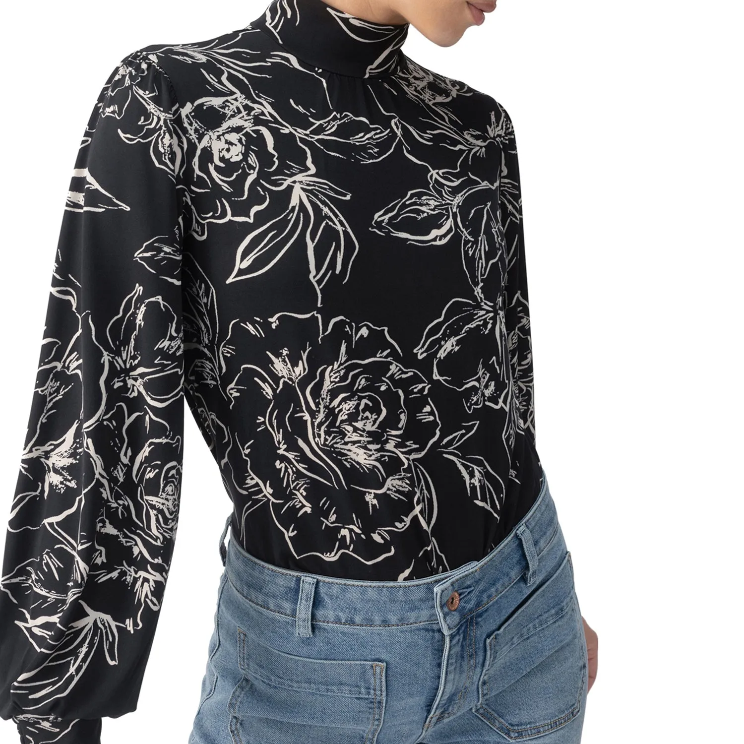 Sanctuary On The Spot Blouse - Rose Stencil sold by Boutique with Grace product image thumbnail 3