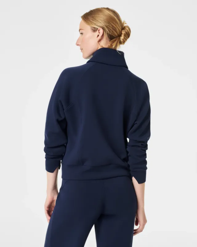 Spanx AirEssentials Half Zip - Timeless Navy sold by Boutique with Grace