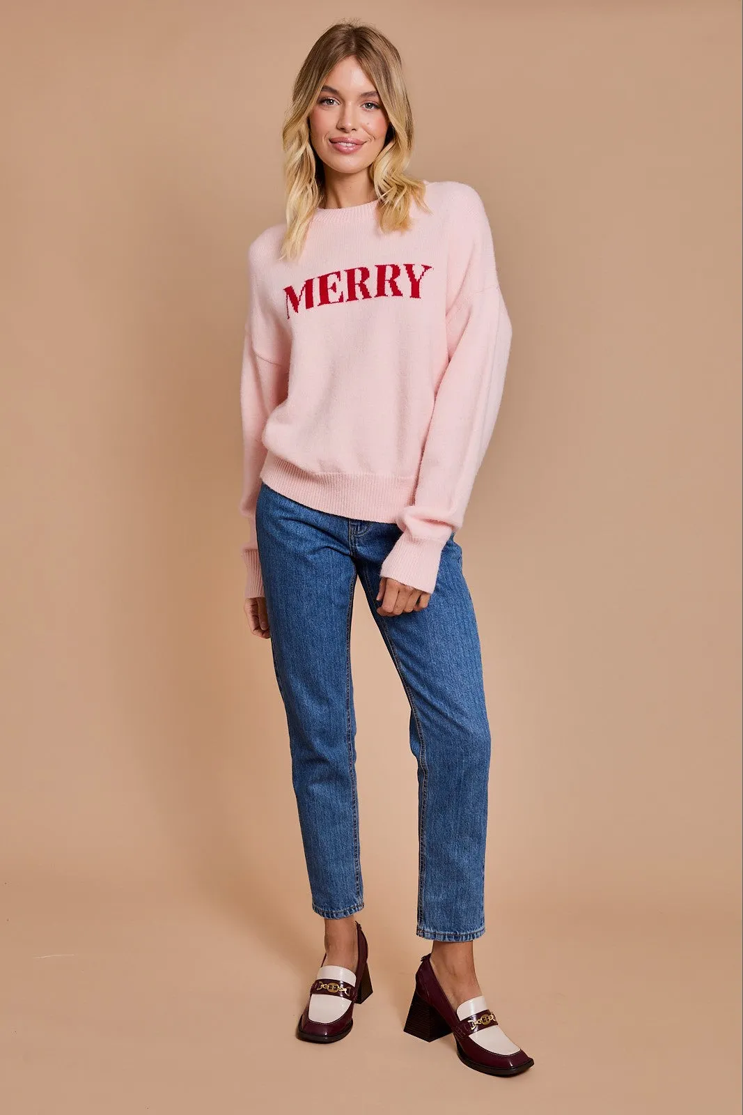 Gilli “Merry” Sweater - Blush-Red sold by Boutique with Grace product image thumbnail 3