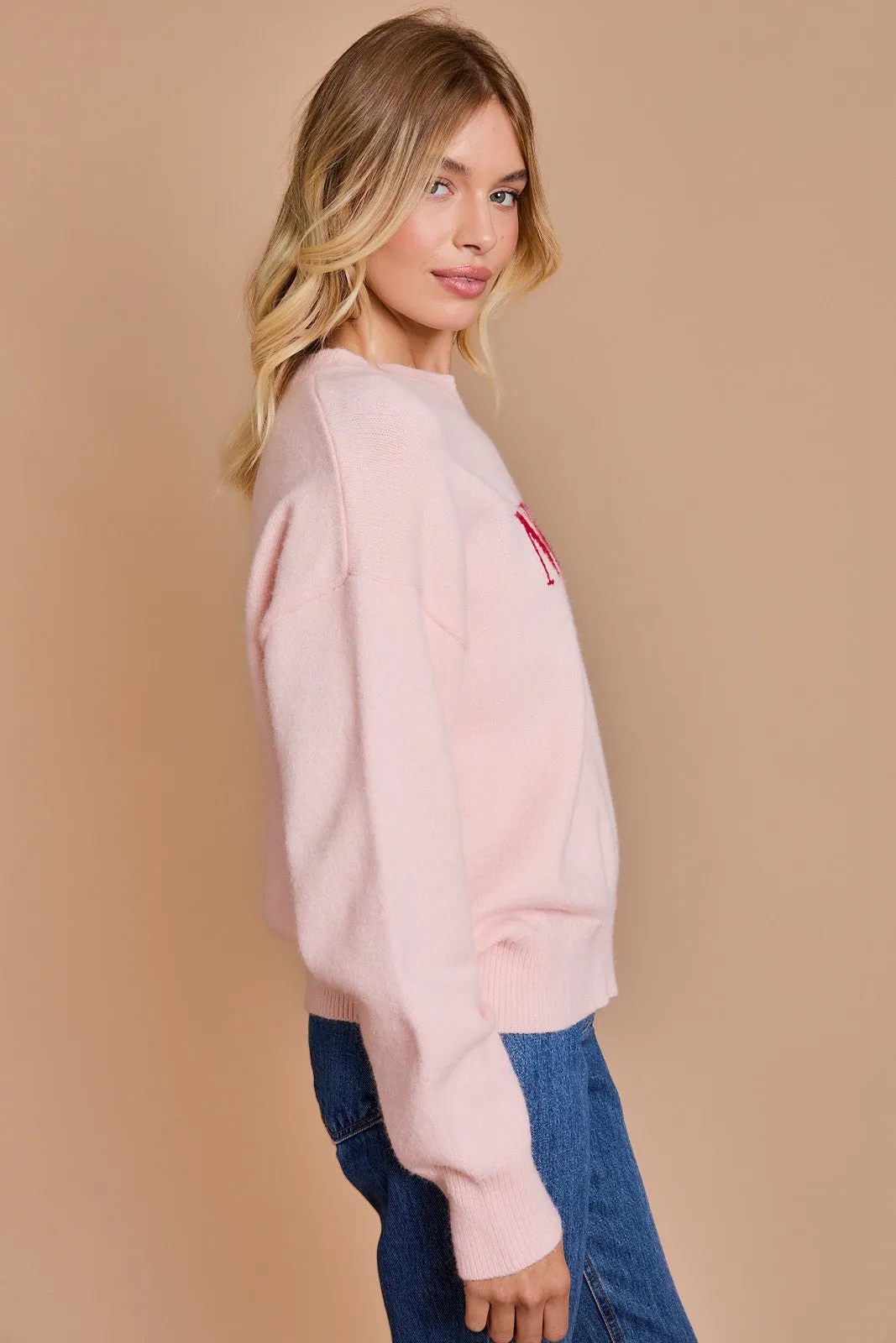 Gilli “Merry” Sweater - Blush-Red sold by Boutique with Grace product image thumbnail 2