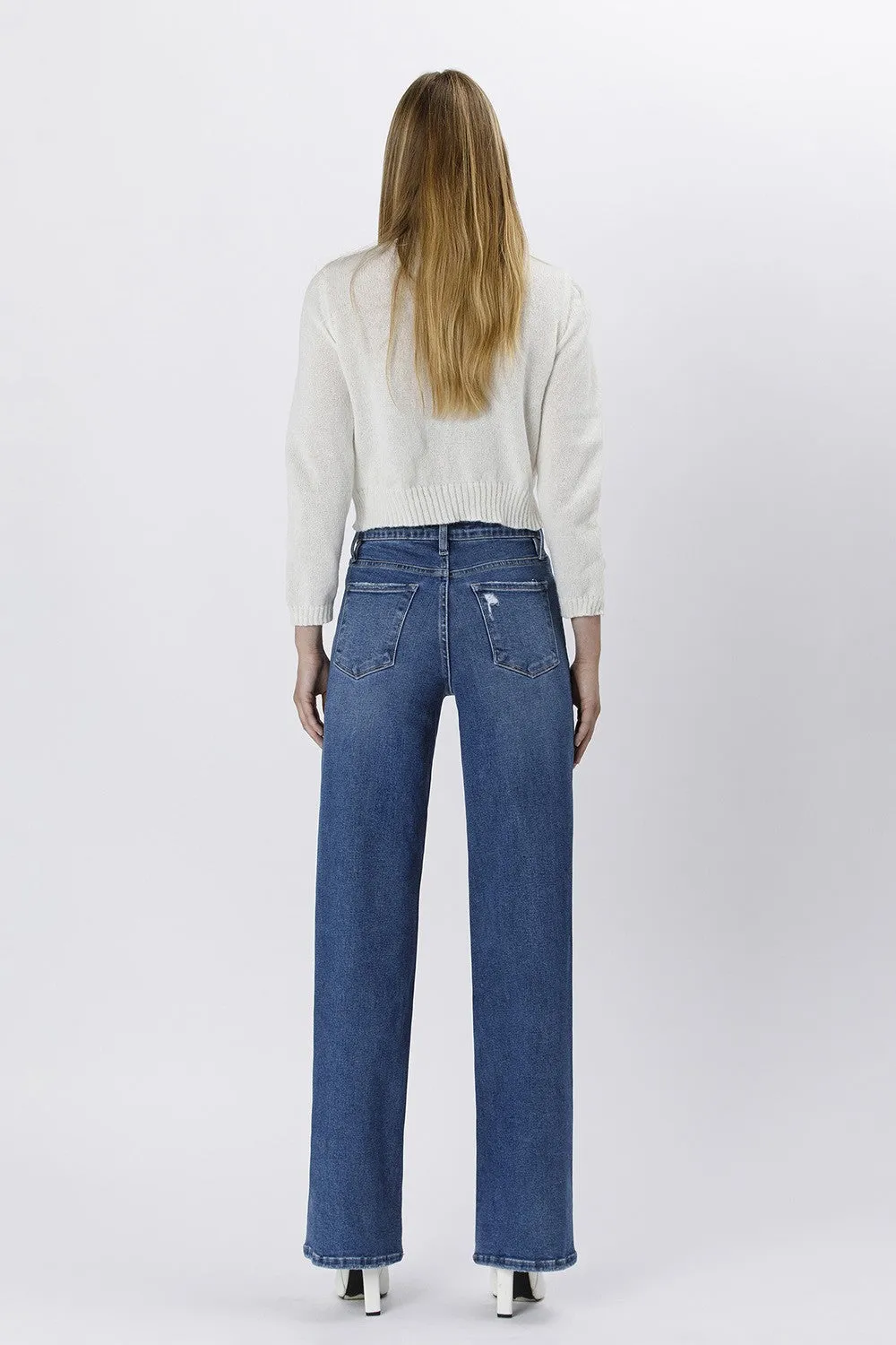 Vervet Tummy Control 90’s Wide Leg Jean - Nicest sold by Boutique with Grace product image thumbnail 5