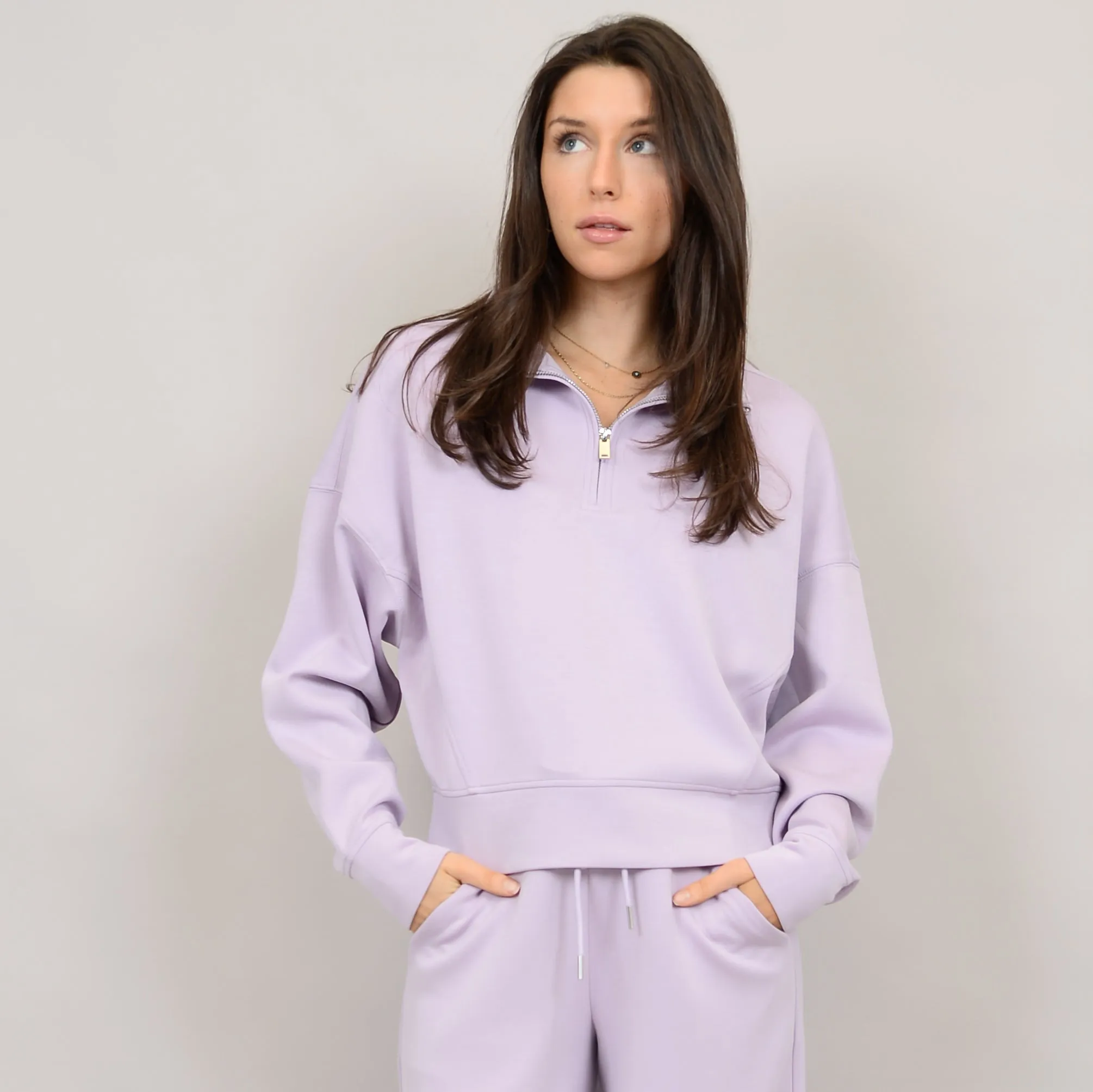 RD Mailyn 1/2 Zip - Lavender sold by Boutique with Grace product image thumbnail 3