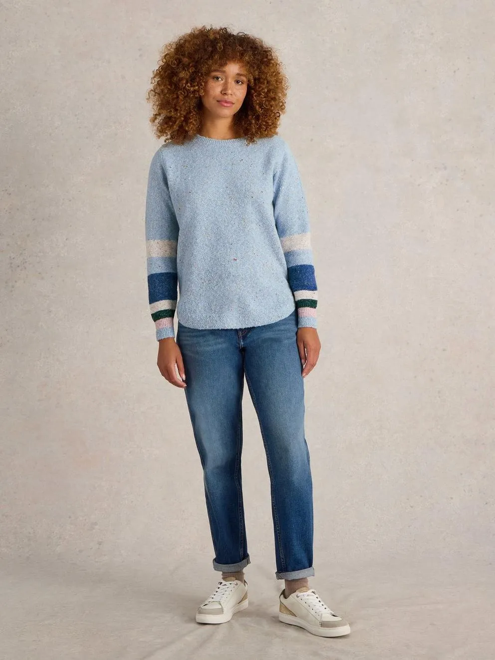 White Stuff Talia Jumper - Blue Multi sold by Boutique with Grace