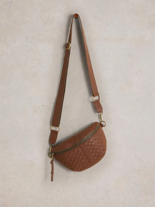 White Stuff Mini Sebby Leather Sling Bag - Mid Tan sold by Boutique with Grace