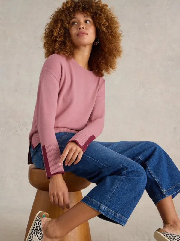 White Stuff Olive Jumper - Dusty Pink sold by Boutique with Grace