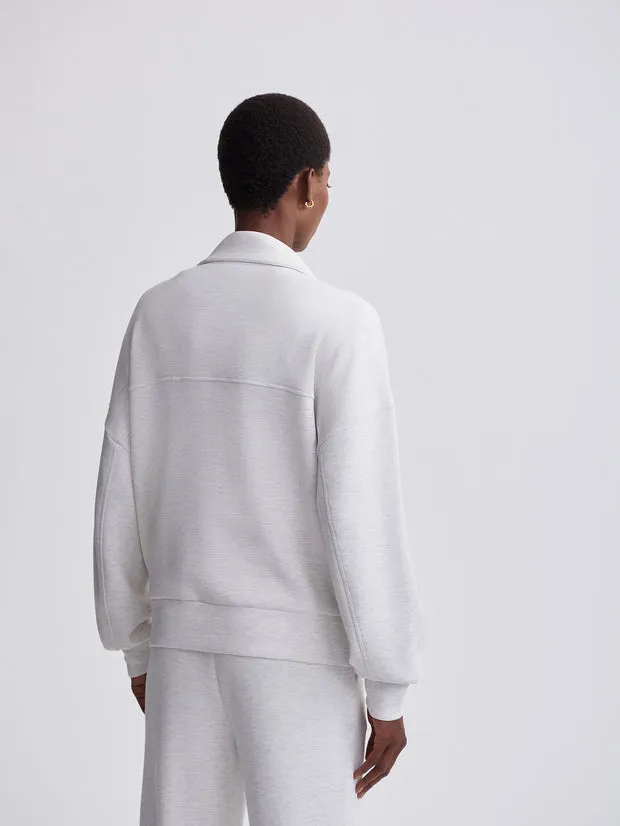 Varley Garcia Zip Sweater - Ivory Marl sold by Boutique with Grace product image thumbnail 4