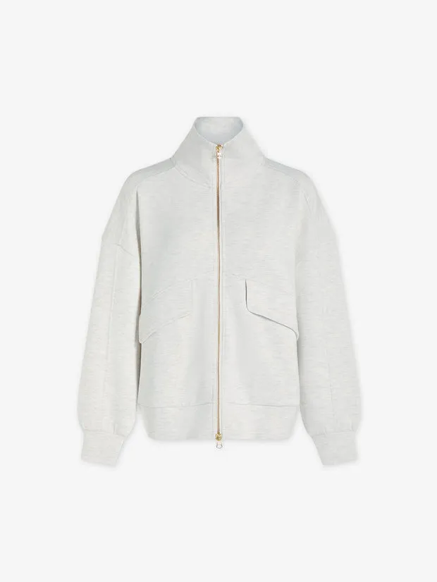 Varley Garcia Zip Sweater - Ivory Marl sold by Boutique with Grace product image thumbnail 5
