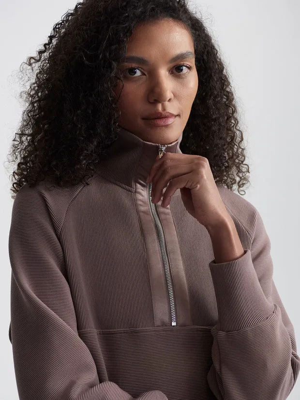 Varley Lismore Longline Sweater - Deep Taupe sold by Boutique with Grace product image thumbnail 3