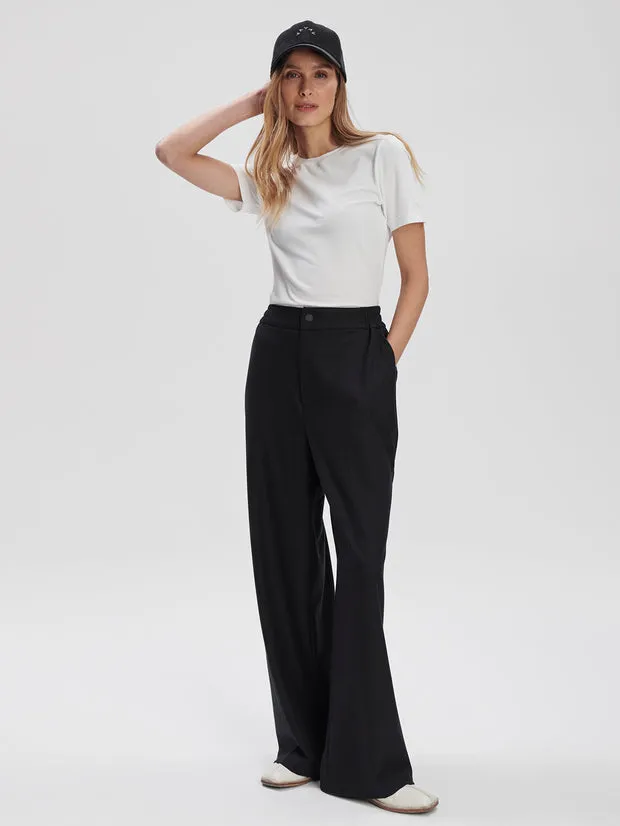 Varley Winnie Wide Leg 31.5” - Black sold by Boutique with Grace