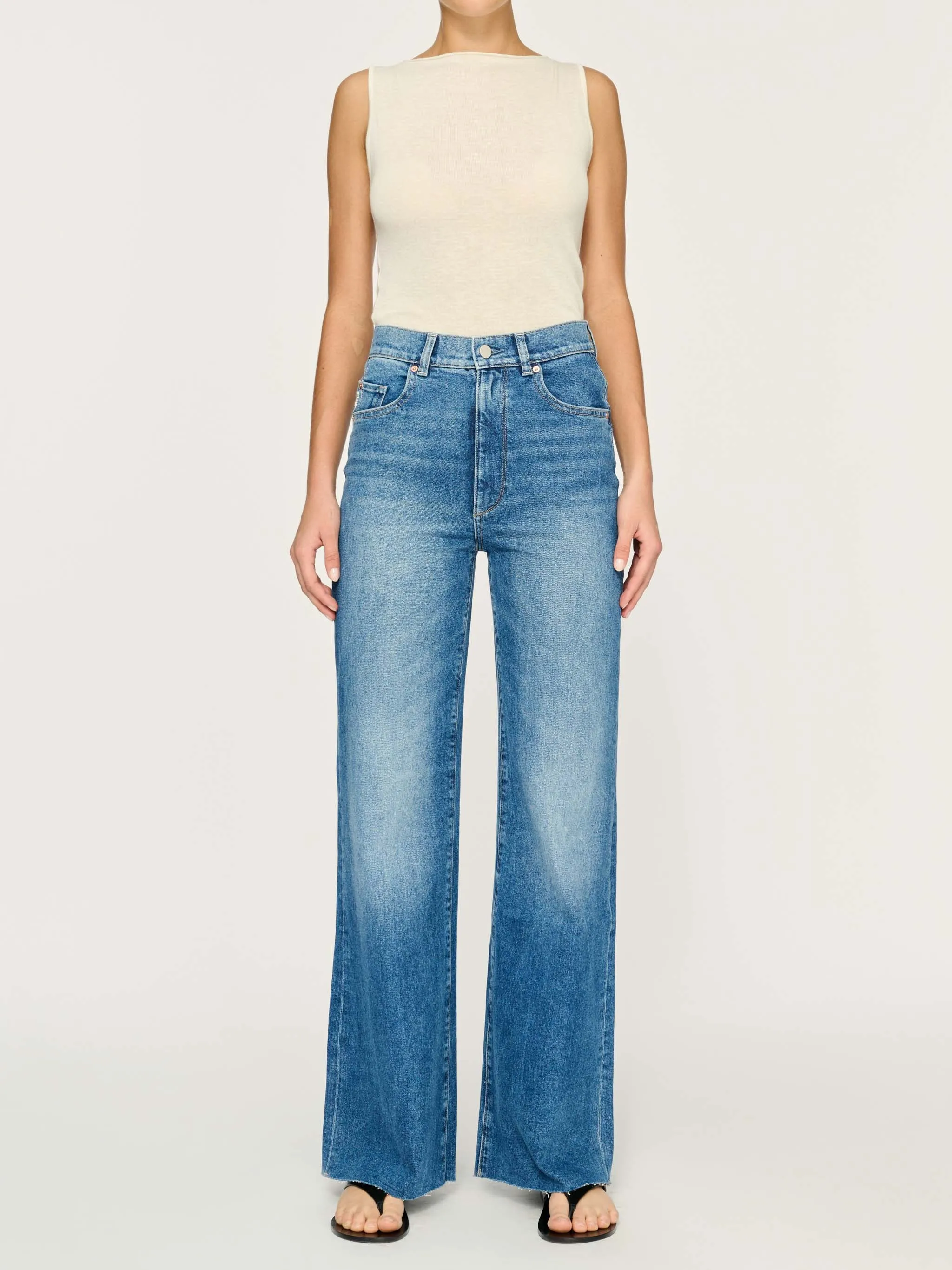 DL1961 Hepburn Wide Leg High Rise - Driggs sold by Boutique with Grace