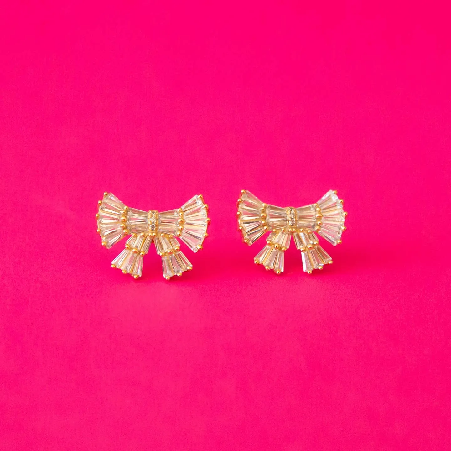 Sunshine Studios Holiday Sparkle Bow Earrings sold by Boutique with Grace product image thumbnail 2