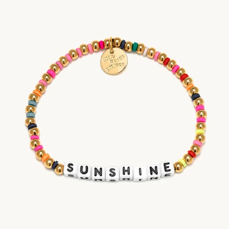 Little Words Project Gold Bracelet - Sunshine sold by Boutique with Grace