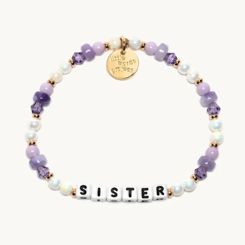 Little Words Project Bracelet - Sister sold by Boutique with Grace