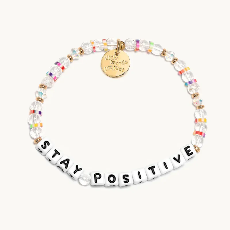 Little Words Project Bracelet - Stay Positive sold by Boutique with Grace