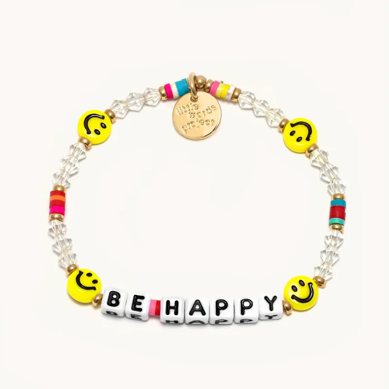 Little Words Project Bracelet - Be Happy sold by Boutique with Grace