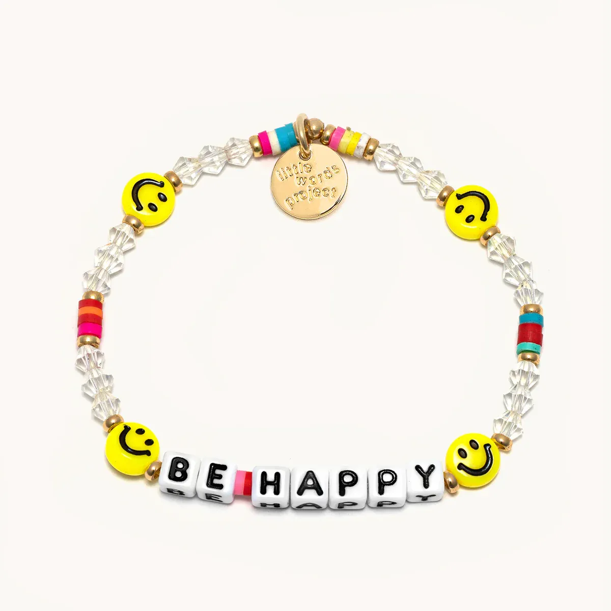 Little Words Project Bracelet - Be Happy sold by Boutique with Grace