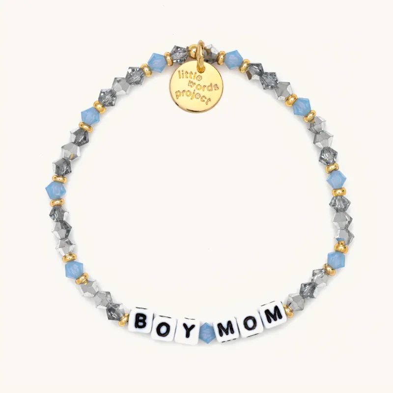 Little Words Project Bracelet - Boy Mom sold by Boutique with Grace