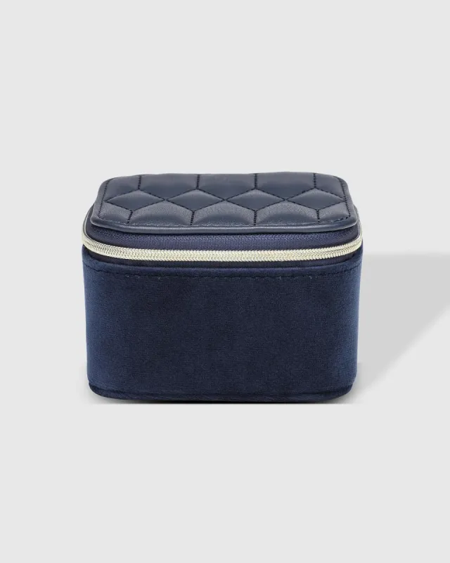 Louenhide Beau Jewelry Case - Velvet Navy sold by Boutique with Grace