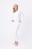 PJ Salvage Full of Love Cuffed PJ Set - Ivory sold by Boutique with Grace